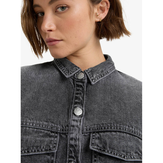 Roxy Γυναικείο πουκάμισο Tidal Moon - Denim Long Sleeve Mini Shirtdress